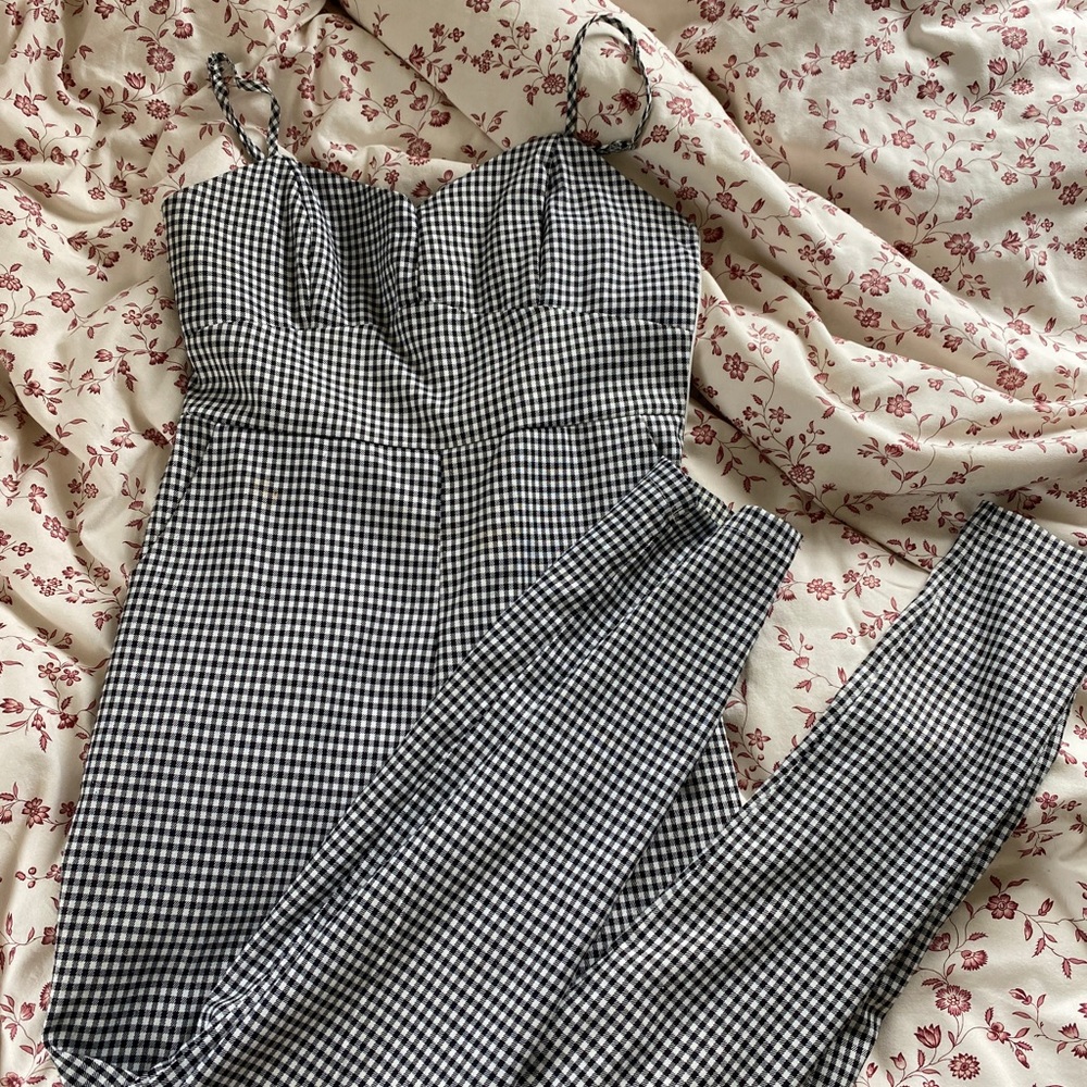 Gingham jumpsuit